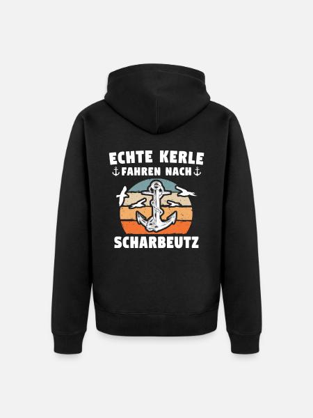 Scharbeutz Sprüche Scharbeutzer - Unisex Premium Bio Zip Hoodie - Schwarz