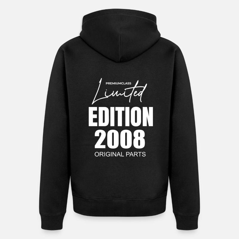 Édition limitée 2008 - Veste à capuche bio Premium Unisexe - noir