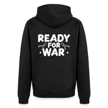 Prêt pour la guerre Cancer Guerrier Cancer Carcinoïde - Veste à capuche bio Premium Unisexe - noir - Dos - Nico (187cm)