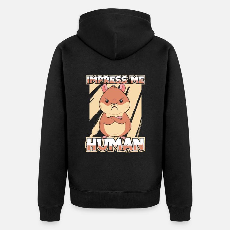 Hamster - Veste à capuche bio Premium Unisexe - noir