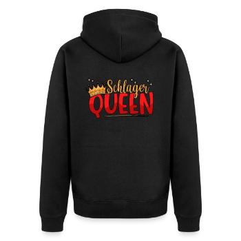 Schlager Reine Krone Schlagerparty Femmes Schlager - Veste à capuche bio Premium Unisexe - noir - Dos - Nico (187cm)