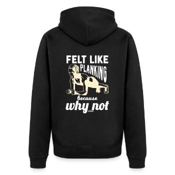 Summer Fitness Lose Weight Mrs. Mother - Unisex Premium Organic Zip Hoodie - black - Back - Nico (187cm)