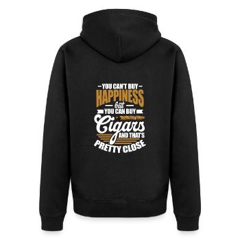 Cigare Fumeur Tabac Cigare Cadeau - Veste à capuche bio Premium Unisexe - noir - Dos - Nico (187cm)