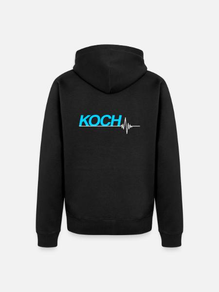 Koch - Unisex Premium Bio Zip Hoodie - Schwarz