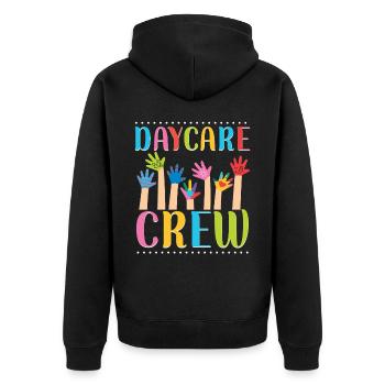 Fournisseur de services de garde d’enfants Enseignant - Veste à capuche bio Premium Unisexe - noir - Dos - Nico (187cm)