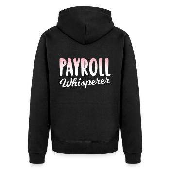 Payroll Whisperer Ressources humaines RH - Veste à capuche bio Premium Unisexe - noir - Dos - Nico (187cm)