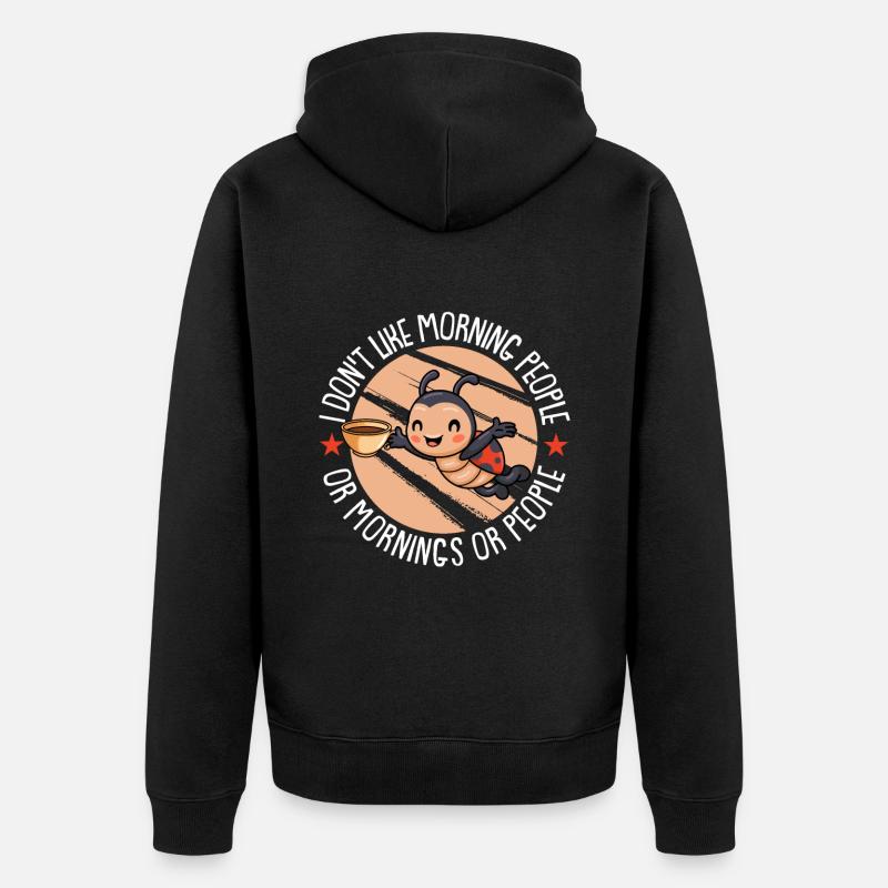 Ladybug Modschegiebchen Mariechenkäfer - Veste à capuche bio Premium Unisexe - noir