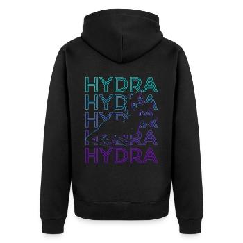Hydra Greek Mythology Ancient Greek - Unisex Premium Organic Zip Hoodie - black - Back - Nico (187cm)