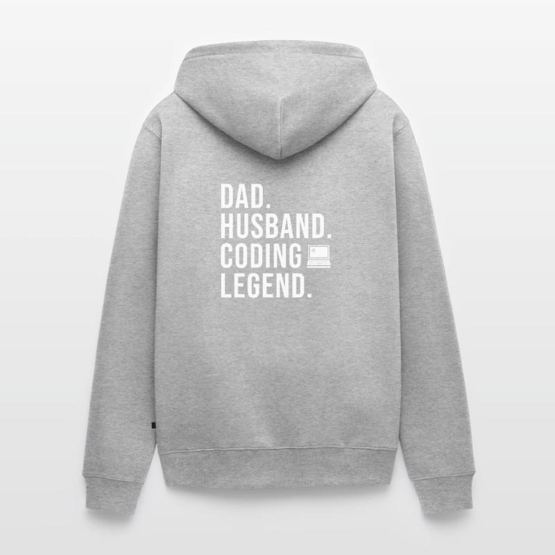 Programmeur de codage Coder Développeur de logiciels Veste à capuche bio Premium Unisexe