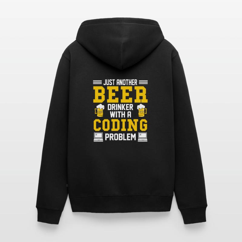 Coding Beer Programmer Coder Développeur Veste à capuche bio Premium Unisexe