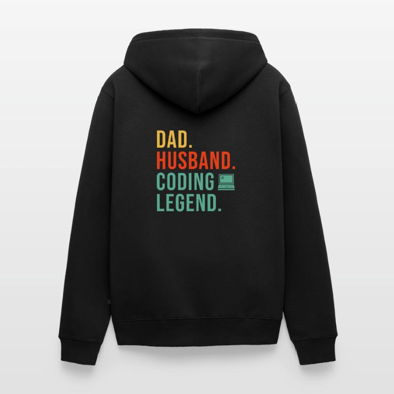 Programmierer Coding Entwickler Informatik Unisex Premium Bio Zip Hoodie