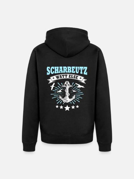 Scharbeutz Ostsee Scharbeutzer - Unisex Premium Bio Zip Hoodie - Schwarz