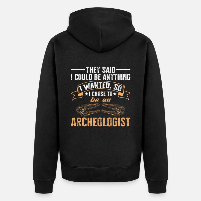 Archéologie Profession Profession Archéologue - Veste à capuche bio Premium Unisexe - noir