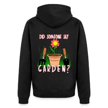 Galabauer Paysagiste Jardinier Horticulture - Veste à capuche bio Premium Unisexe - noir - Dos - Nico (187cm)