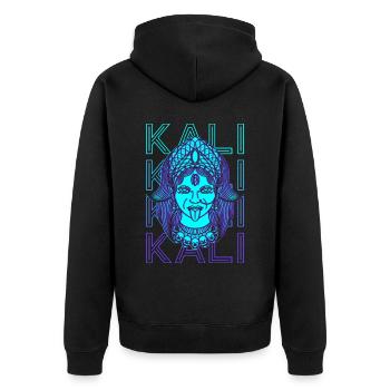Kali Hindu Goddess Ancient Goddess Hindu Mythology - Unisex Premium Organic Zip Hoodie - black - Back - Nico (187cm)