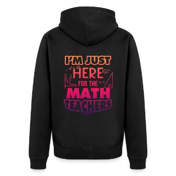 Mathématiques - Veste à capuche bio Premium Unisexe - noir - Dos - Nico (187cm)