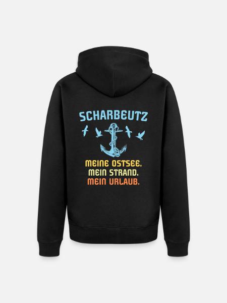 Scharbeutz Ostsee Scharbeutzer Souvenir - Unisex Premium Bio Zip Hoodie - Schwarz