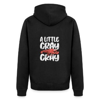 Crawfish Crawfish Seafood Crab Gift - Unisex Premium Organic Zip Hoodie - black - Back - Nico (187cm)