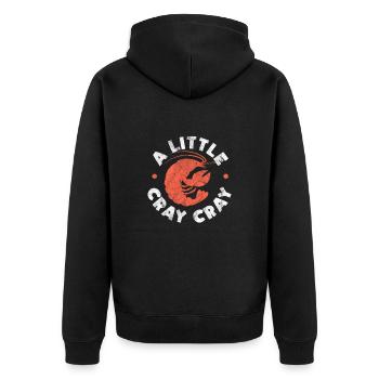 Languste Langusten Meeresfrüchte Krebs Geschenk - Unisex Premium Bio Zip Hoodie - Schwarz - Hinten - Nico (187cm)
