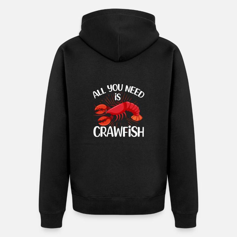 Languste - Unisex Premium Bio Zip Hoodie - Schwarz