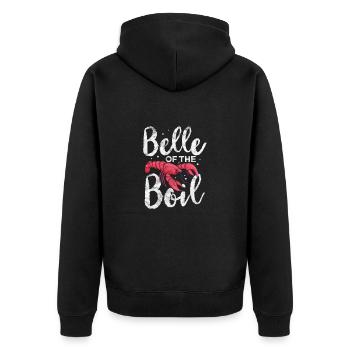 Languste Langusten Meeresfrüchte Krebs Geschenk - Unisex Premium Bio Zip Hoodie - Schwarz - Hinten - Nico (187cm)