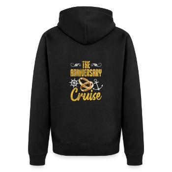 Croisière Mariage Mari Femme Mariage Cadeau - Veste à capuche bio Premium Unisexe - noir - Dos - Nico (187cm)