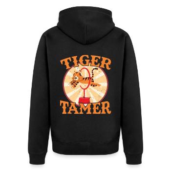 Tigerdompteur - Zirkus-party-manegemeister - Veste à capuche bio Premium Unisexe - noir - Dos - Nico (187cm)
