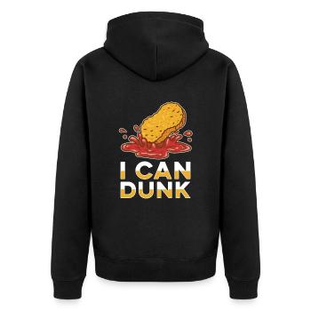 I Can Nugget Lover Chicken Nuggets Fast Food - Veste à capuche bio Premium Unisexe - noir - Dos - Nico (187cm)