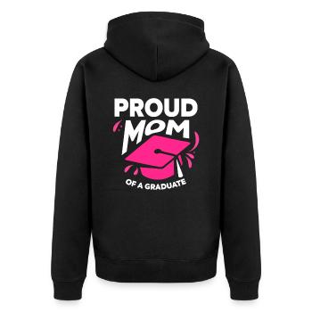 Fière mère d’un diplômé diplômé - Veste à capuche bio Premium Unisexe - noir - Dos - Nico (187cm)