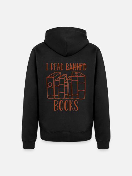 I Read Banned Books 37 - Unisex Premium Organic Zip Hoodie - black