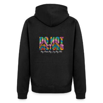 Hippie - Veste à capuche bio Premium Unisexe - noir - Dos - Nico (187cm)