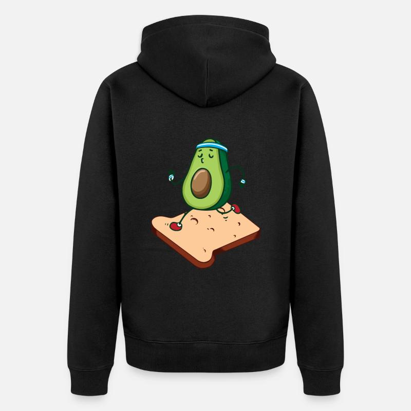 Toast à l’avocat - Veste à capuche bio Premium Unisexe - noir