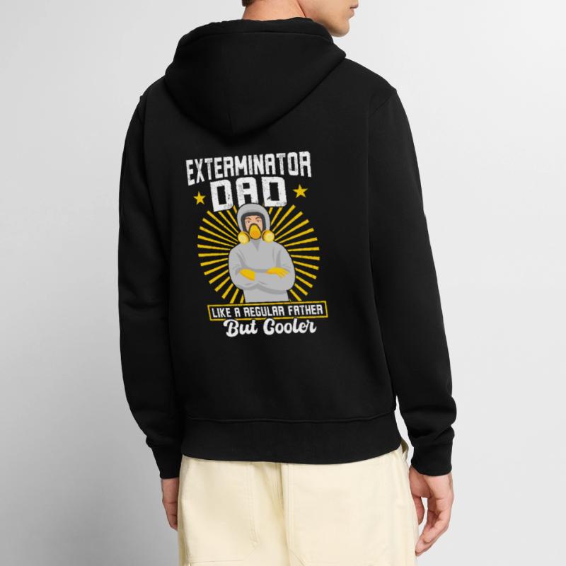 Exterminator Dad - Schädlingsbekämpfung Unisex Premium Bio Zip Hoodie