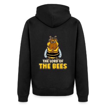 Lord of bees Beekeepers Bee whisper Bee - Unisex Premium Organic Zip Hoodie - black - Back - Nico (187cm)