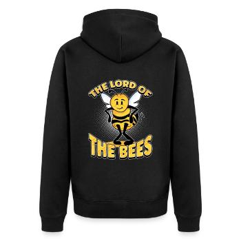Lord of bees Beekeepers Bee whisper Bee - Unisex Premium Organic Zip Hoodie - black - Back - Nico (187cm)