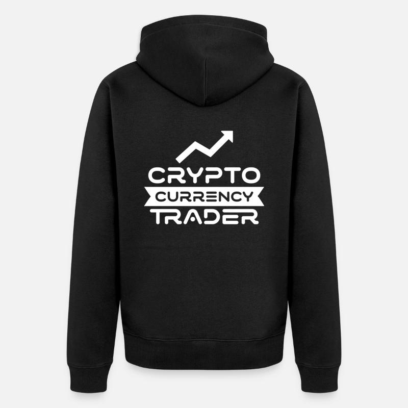 Crypto-monnaie Trader Crypto Trader Crypto - Veste à capuche bio Premium Unisexe - noir