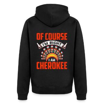 Indien Ureinwohner Amérindien Amérindien - Veste à capuche bio Premium Unisexe - noir - Dos - Nico (187cm)