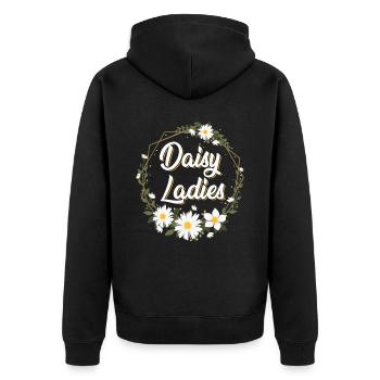 Hobby Jardinier Jardinier Fleur d’Oie - Veste à capuche bio Premium Unisexe - noir - Dos - Nico (187cm)