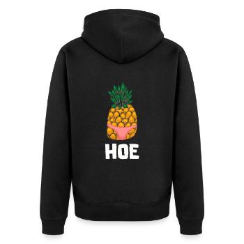 Ananas Tropical Hawaii Cadeau Enfants Hommes Fruits - Veste à capuche bio Premium Unisexe - noir - Dos - Nico (187cm)