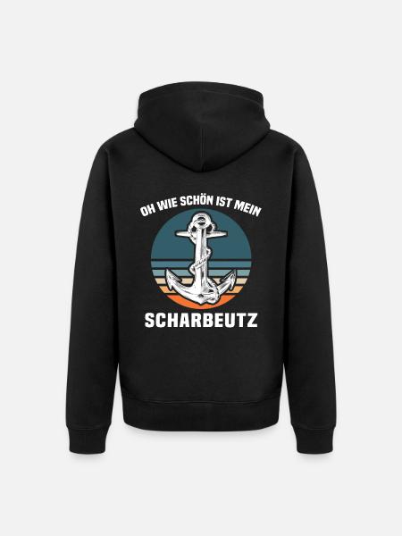 Scharbeutz Ostsee Scharbeutzer Urlaub - Unisex Premium Bio Zip Hoodie - Schwarz