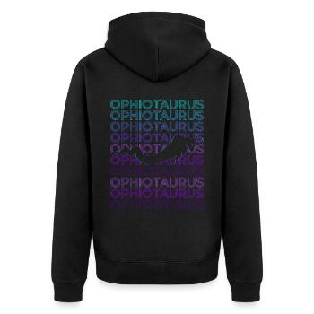 Ophiotaure Mythologie grecque Grec ancien R - Veste à capuche bio Premium Unisexe - noir - Dos - Nico (187cm)