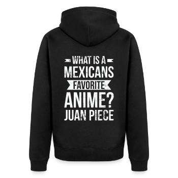 Qu’est-ce qu’un anime mexicain préféré? Juan Pièce - Veste à capuche bio Premium Unisexe - noir - Dos - Nico (187cm)