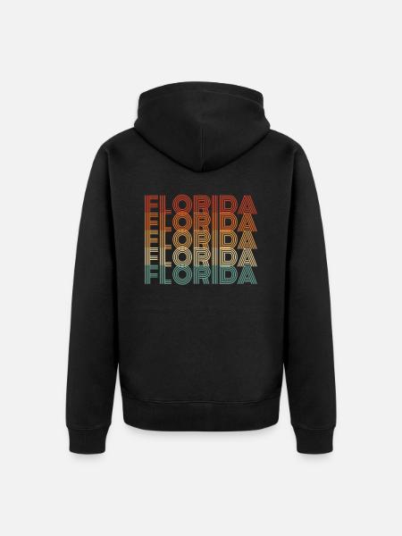 Florida travel gift - Unisex Premium Organic Zip Hoodie - black