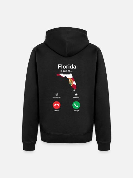 Visit Florida Gift - Unisex Premium Organic Zip Hoodie - black
