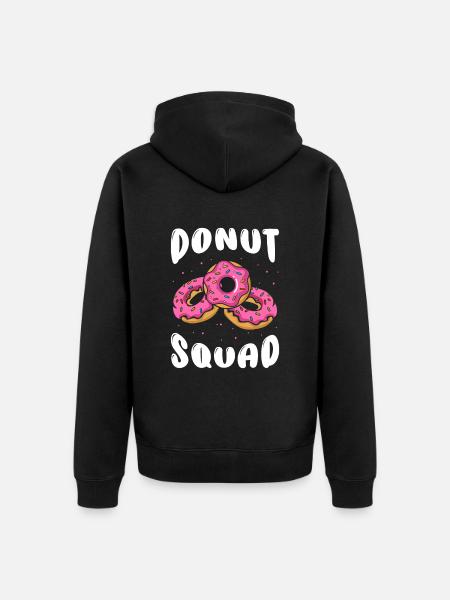Donut Squad - Unisex Premium Organic Zip Hoodie - black