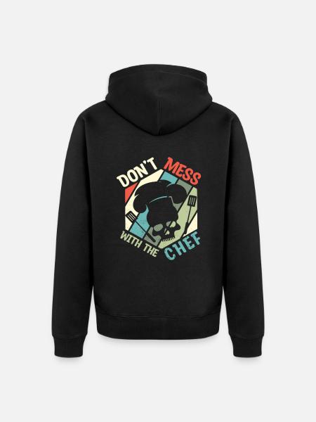 Cook -starred chef Gastro Restaurant - Unisex Premium Organic Zip Hoodie - black