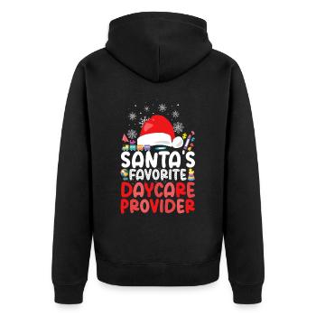 Fournisseur de services de garde d’enfants Enseignant - Veste à capuche bio Premium Unisexe - noir - Dos - Nico (187cm)
