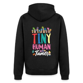 Fournisseur de services de garde d’enfants Enseignant - Veste à capuche bio Premium Unisexe - noir - Dos - Nico (187cm)