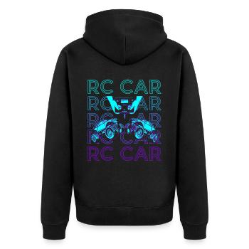 RC Voiture Rétro - Veste à capuche bio Premium Unisexe - noir - Dos - Nico (187cm)