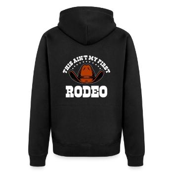 Rodéo Western Cowboy Wild West Retro Horse - Veste à capuche bio Premium Unisexe - noir - Dos - Nico (187cm)